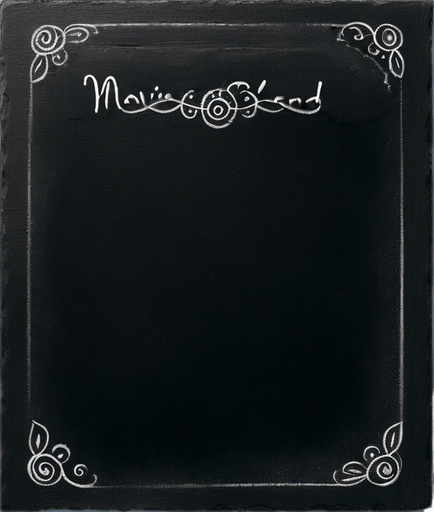 "NOVICE BLEND" written in chalk
