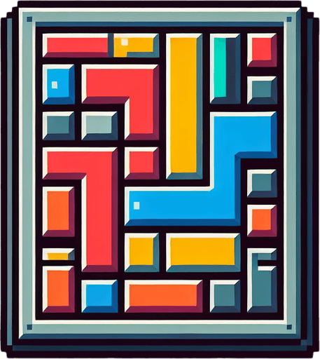 block z for tetris in russian style.
Single Game Texture. In-Game asset. 2d. Blank background. High contrast. No shadows.