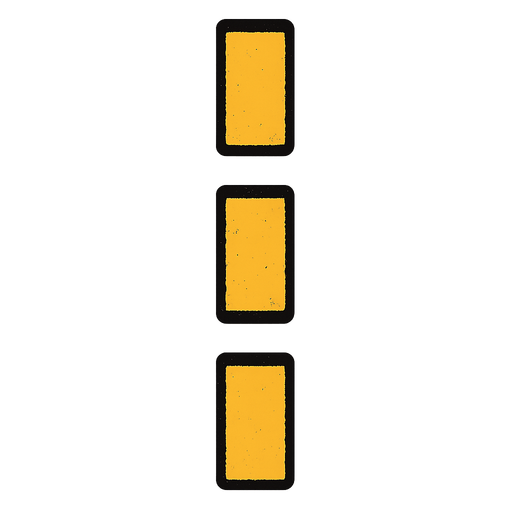 an piece of road line lane (intermitent not continuos).
In-Game asset.  2d.  High contrast.  No shadows