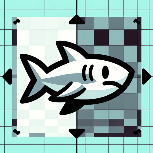 A cartoon shark swimming side profile..
Single Game Texture.  In-Game asset.  2d.  Blank background.  High contrast.  No shadows