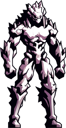 There is green liquid all over the character's body.