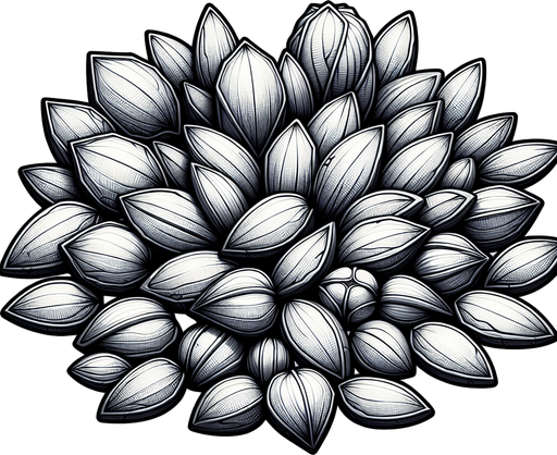 Plant seeds.
Single Game Texture.  In-Game asset.  2d.  Blank background.  High contrast.  No shadows