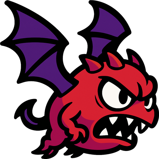 enemy_flying.
In-Game asset.  2d.  High contrast.  No shadows