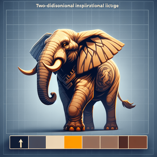 Elephant.
Single Game Texture.  In-Game asset.  2d.  Blank background.  High contrast.  No shadows