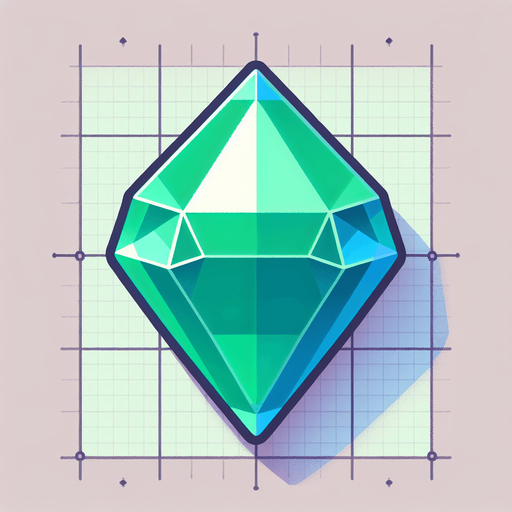 Emarald.
Single Game Texture.  In-Game asset.  2d.  Blank background.  No shadows