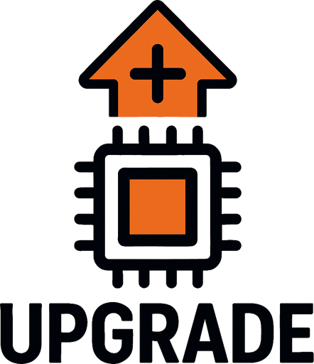 Upgrade.
In-Game asset.  2d.  High contrast.  No shadows