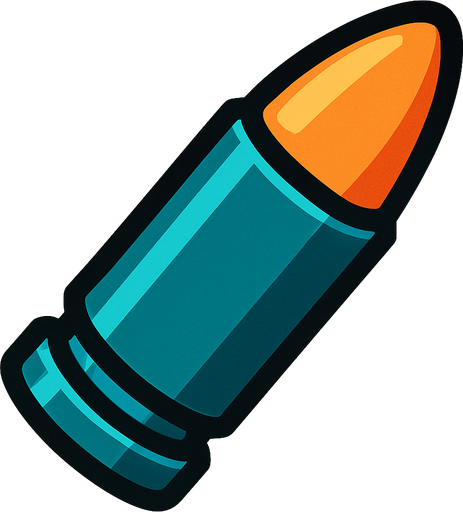 Mermi.
In-Game asset.  2d.  High contrast.  No shadows