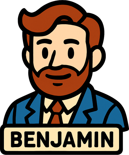 Benjamin.
In-Game asset.  2d.  High contrast.  No shadows