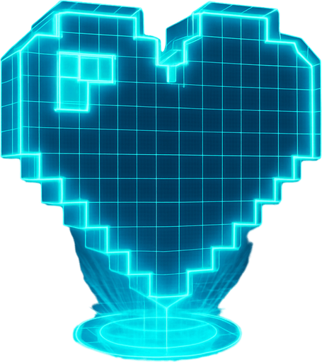 3d neon hologram cyberpunk projection grid