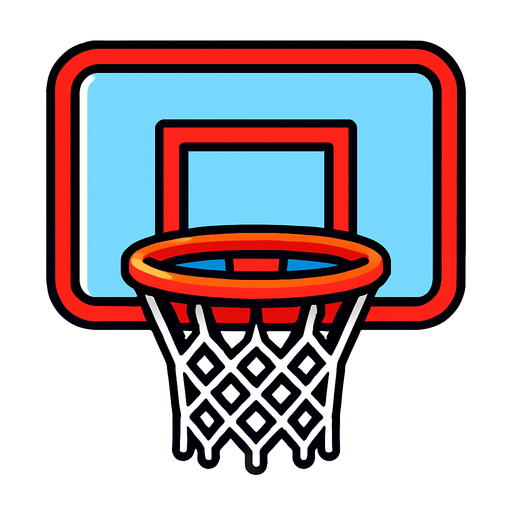 BASKET BALL HOOP.
In-Game asset.  2d.  High contrast.  No shadows