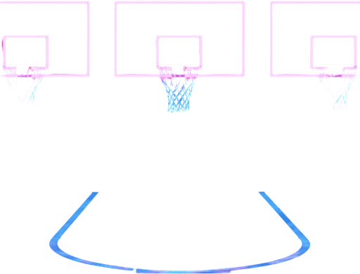 3 basketball backboards like this next to each other