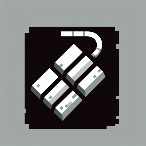 a simple fuse inspired from a resident evil puzzle graphics
Single Game Texture. In-Game asset. 2d. Blank background. High contrast. No shadows.