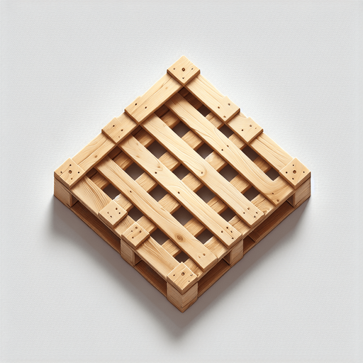 straigth zenith view square light wooden pallet.
Single Game Texture. In-Game asset. 2d. Blank background. High contrast. No shadows.