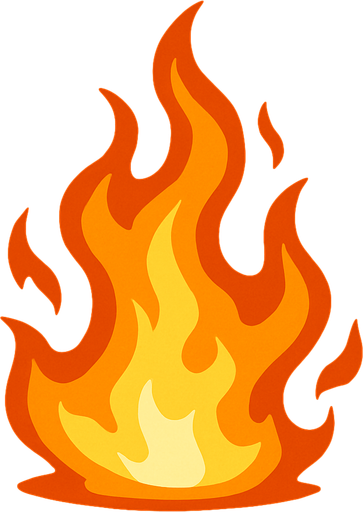 fire effect.
In-Game asset.  2d.  High contrast.  No shadows