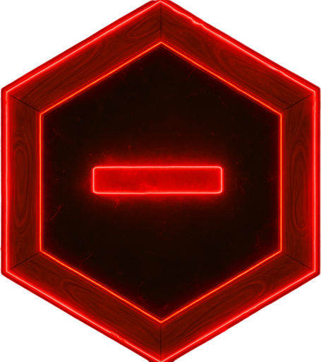 A frame that symbolizes that the element inside is penalized, unboosted, has a minus to its effect. It should be shown in the frame, not inside! With some VFX effect