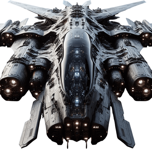 futuristic war space craft..
Full front bottom view
