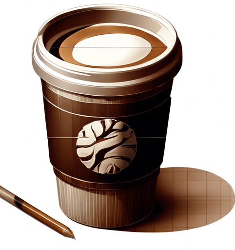 Remove extra details. Only include the coffee cup.