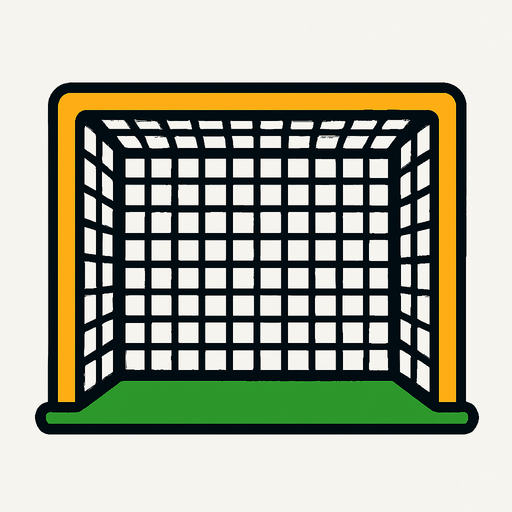 Football goal.
In-Game asset.  2d.  High contrast.  No shadows