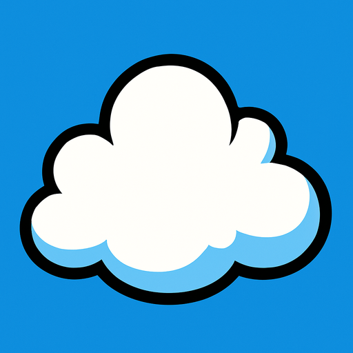 Nube.
In-Game asset.  2d.  High contrast.  No shadows