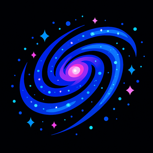 Galaksi.
In-Game asset.  2d.  High contrast.  No shadows