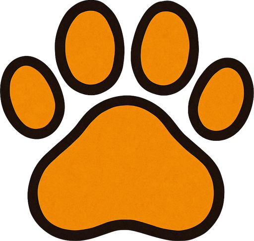 Huella de perro.
In-Game asset.  2d.  High contrast.  No shadows