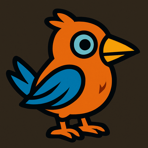 Bird.
In-Game asset.  2d.  High contrast.  No shadows