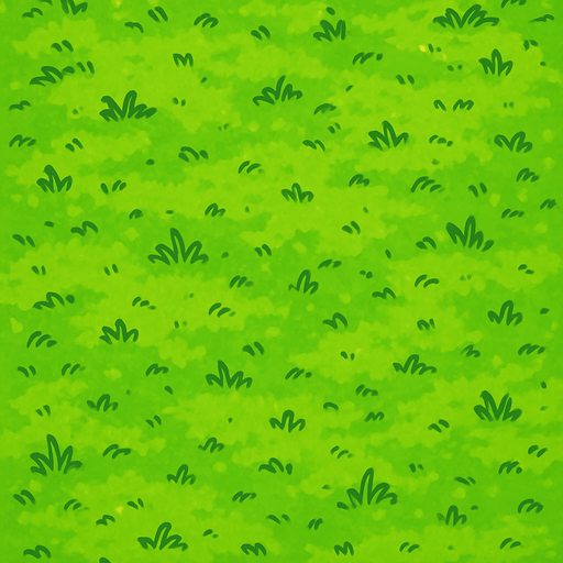 Top-down view of a cartoon-style grass field, seen from above, 2D game style, bright colors, hand-drawn or pixel-art style, soft grass texture, 2000x3000 pixels
In-Game asset.  2d.  High contrast.  No shadows