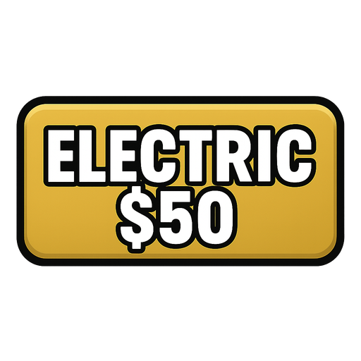 Make button gold and say electric $50