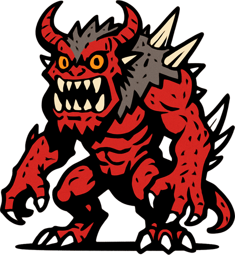 Monster.
In-Game asset.  High contrast.  No shadows