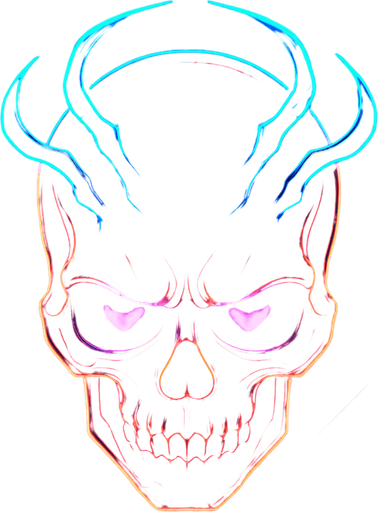 Ability icon 'weakness curse' . cyberpunk. abstract. Futuer. different colors. HD colors