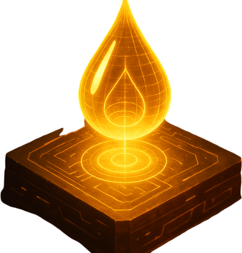 Magic hologram glowing light