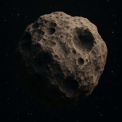 Photorealistic asteroid