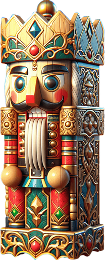 Nut cracker, side view Single Game Texture. In-Game asset. 2d. Blank background. High contrast. No shadows.