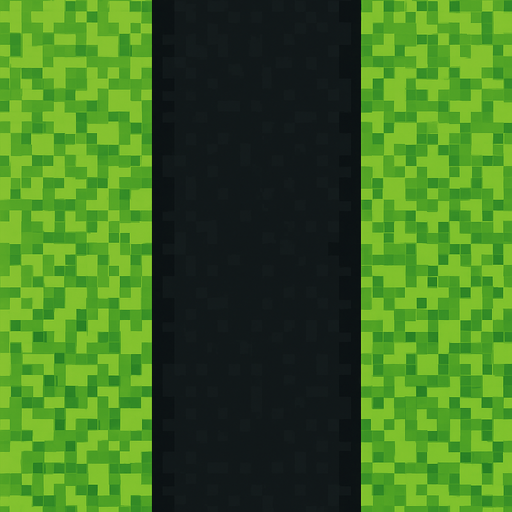 Black Road no lines 2d pixilated topdown.
In-Game asset.  2d.  High contrast.  No shadows