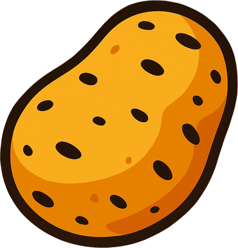 Patate.
In-Game asset.  2d.  High contrast.  No shadows
