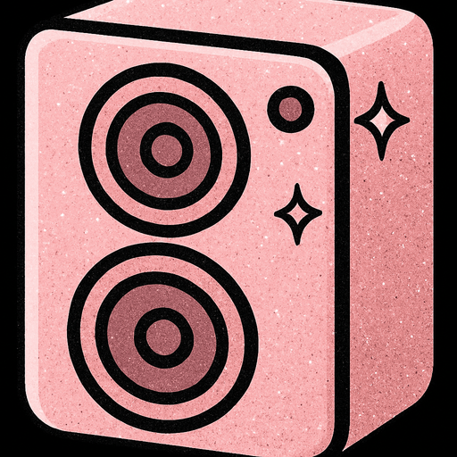 in Kawaii color light pink with black degraded and sparkle details of glitter black