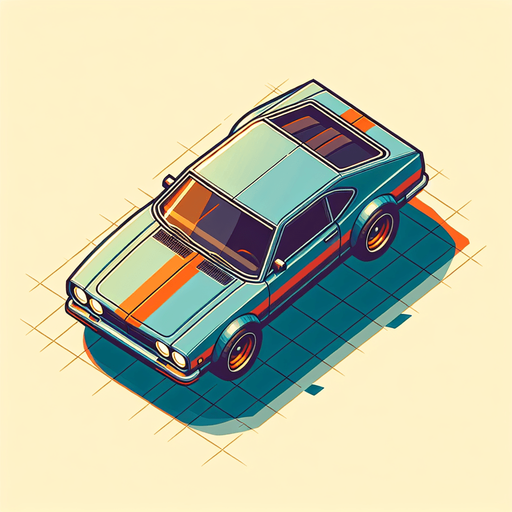 Top down car, gta2, just car
Single Game Texture. In-Game asset. 2d. Blank background. High contrast. No shadows.