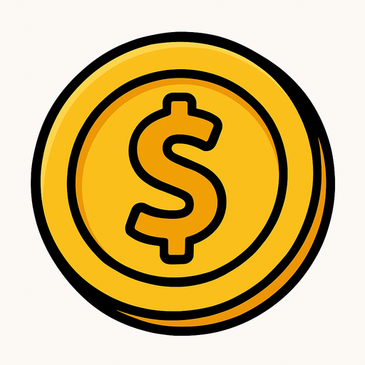 coin.
In-Game asset.  2d.  High contrast.  No shadows