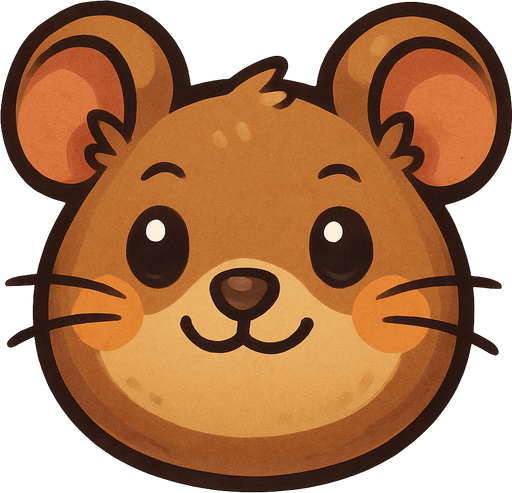 round mouse face.
In-Game asset