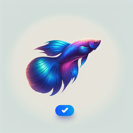 A realistic bettafish swiming to the right.
Single Game Texture. In-Game asset. 2d. Blank background. High contrast. No shadows.