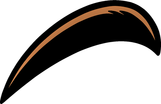 eyebrow.
In-Game asset.  2d.  High contrast.  No shadows. comic. cartoon