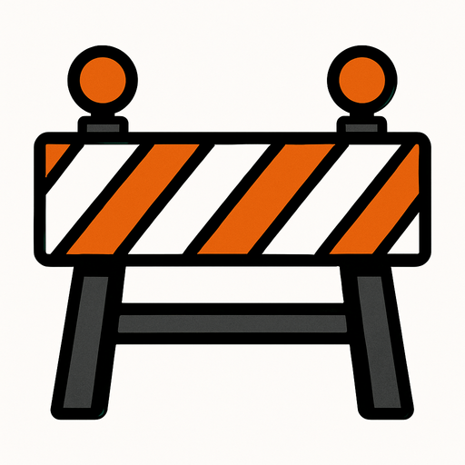 bariyer.
In-Game asset.  2d.  High contrast.  No shadows