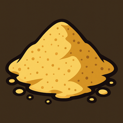 sand.
In-Game asset.  2d.  High contrast.  No shadows