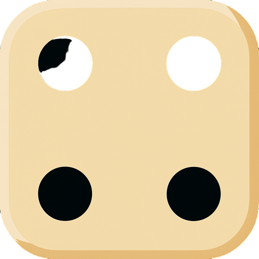 Zar 4 olsun. Deliklerinin içi dolu siyah olsun.