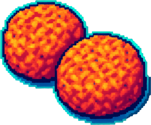 Two uncooked fish cakes.