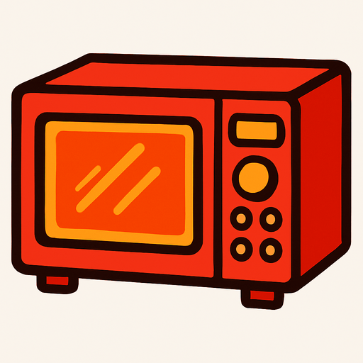 microwave.
In-Game asset.  2d.  High contrast.  No shadows