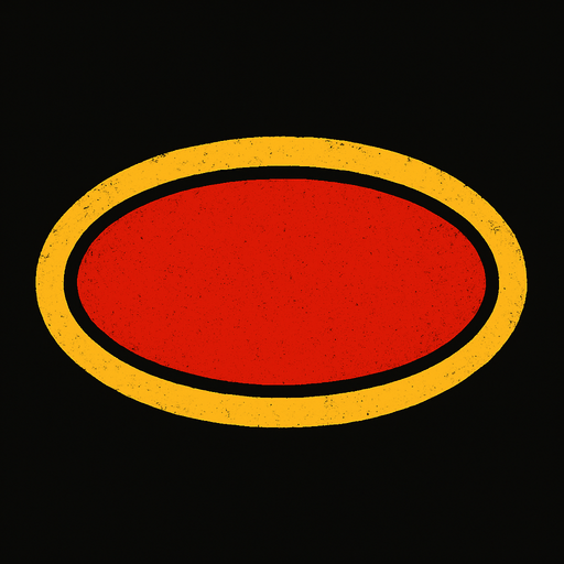 Fondo para título, forma circular y estirado.
In-Game asset.  2d.  High contrast.  No shadows
