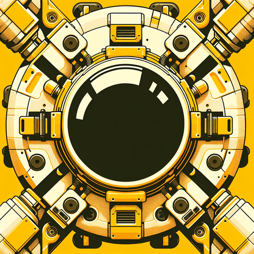 Create a top down view of an astronaut in a bright yellow space suit.
Single Game Texture. In-Game asset. 2d. Blank background. High contrast. No shadows.