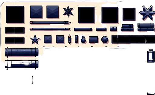 black background Single Game Texture. In-Game asset. 2d. Blank background. High contrast. No shadows.