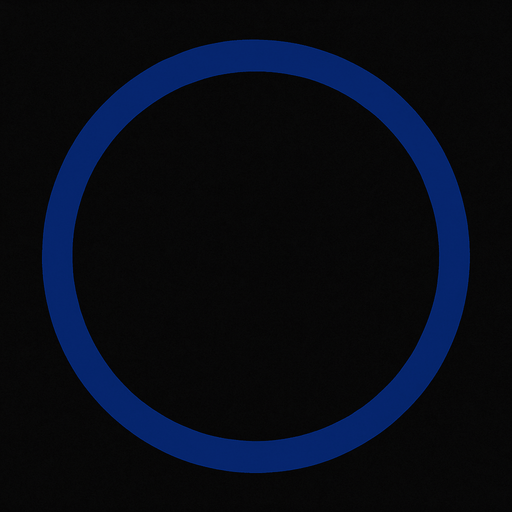 circle shape, empty inside, transparent , stroke is navy blue..
In-Game asset.  2d.  High contrast.  No shadows
